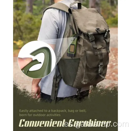 Linterna LED de manivela y solar